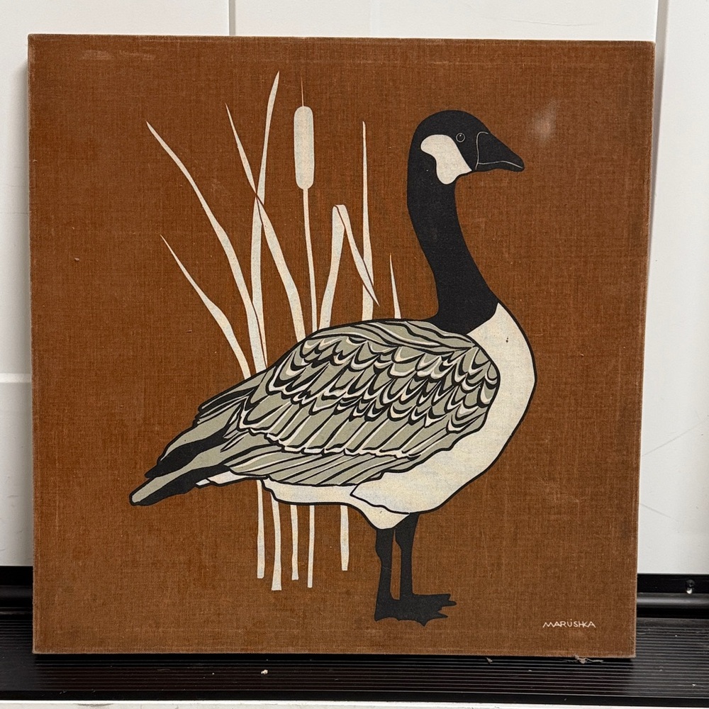 Marushka Brown Goose Canvas Art